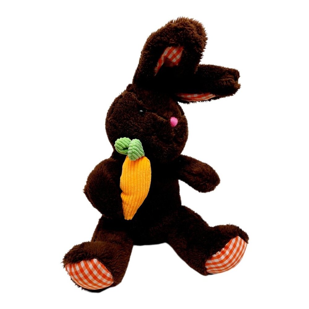 Bunny Rabbit 15” Plush Stuffed Animal Easter Animal Adventure Chocolate Brown